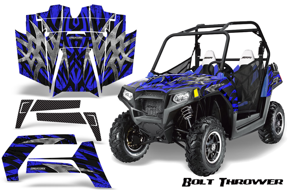 POLARIS RZR 800 2011 Graphics Kit Bolt Thrower Blue